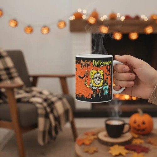 Taza Personalizada De Halloween Con Tu Foto