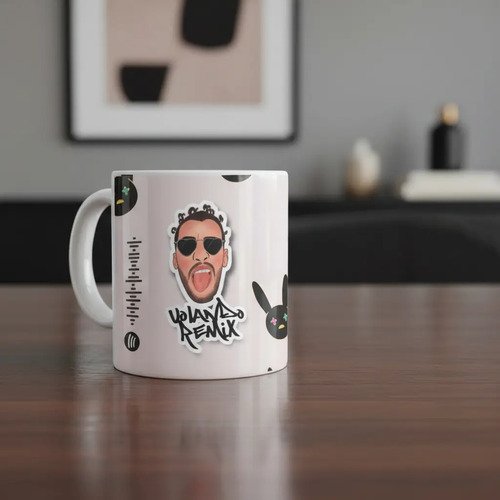 Taza De Bad Bunny Varios Diseños Bonitos