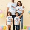Combo 3 Playeras Y Pañalero Bluey Mamá Papá Hermana Y Bebe