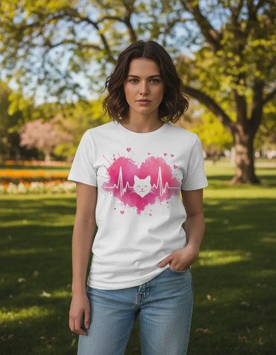 D_603906-MLM95517491534_102025-O.jpg Playera De Corazon Latidos Gatito