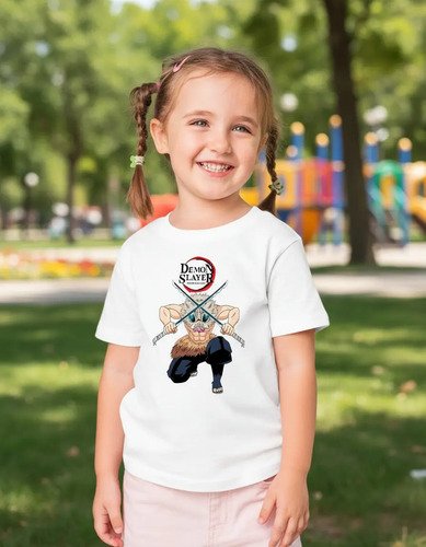 Playera Inosuke Demon Slayer Kimetsu No Yaiba Infantil Anime
