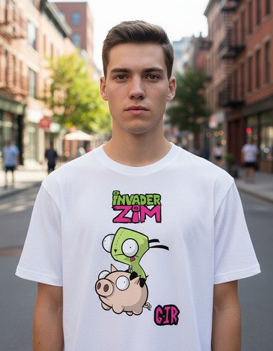 D_613468-MLM94456024750_102025-O.jpg Playera Invasor Zim Personaje De Gir Unisex
