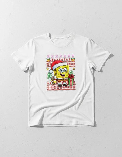 Playera Unisex De Navidad Bob Esponja