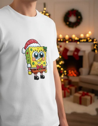 D_620184-MLM97690656986_112025-O.jpg Playera Bop Esponja Navidad