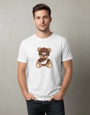 D_621682-MLM95510827695_102025-O.jpg Playera Blanca Con Diseño De Oso
