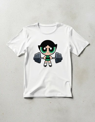D_626709-MLM92442150973_092025-O.jpg Playera Bellota Gym Mode Chicas Superpoderosas