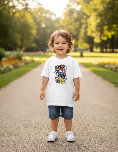 D_627726-MLM94669476583_102025-O.jpg Playera Infantil Minnie Mouse Navidad Ho Ho Ho