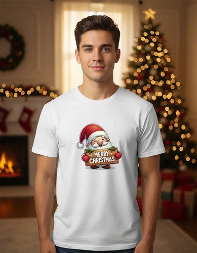 Playera Navidad Santa Claus Merry Christmas