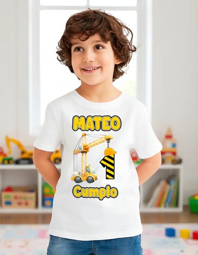 D_635856-MLM94918090766_102025-O.jpg Kit De 3 Playeras Personalizadas De Grúa Para Cumpleaños