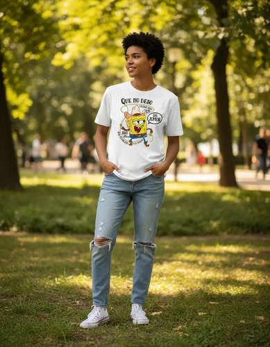 Playera Bob Esponja No Debo Tener Mas De Un Amor