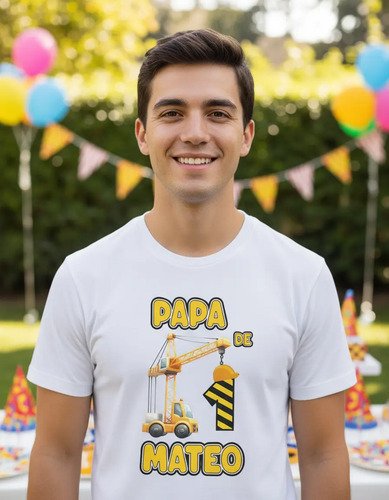 D_640595-MLM95266337477_102025-O.jpg Kit De 3 Playeras Personalizadas De Grúa Para Cumpleaños