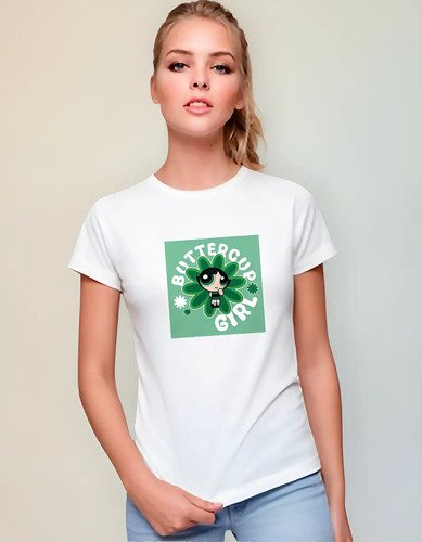 D_643010-MLM86730340233_062025-O.jpg Playera De Las Chicas Superpoderosas Bubbles Girl