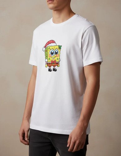 D_645408-MLM94188902756_102025-O.jpg Playera Infantil Bop Esponja Navidad
