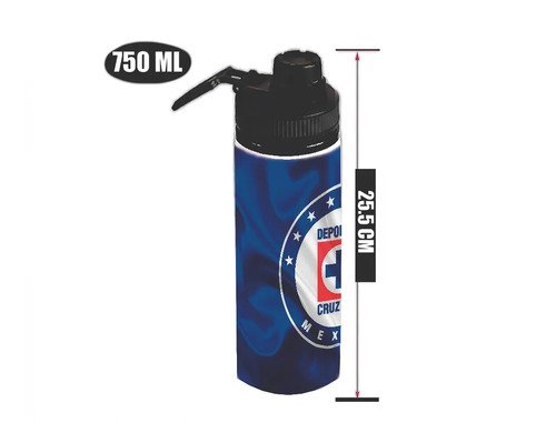 Botella De Agua Cruz Azul 750ml Aluminio