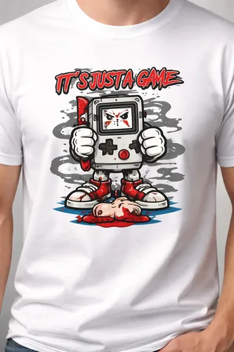 D_651774-MLA107745560503_022026-O.webp Playera Consola Portátil Retro Gamer Unisex Clásicos 90s