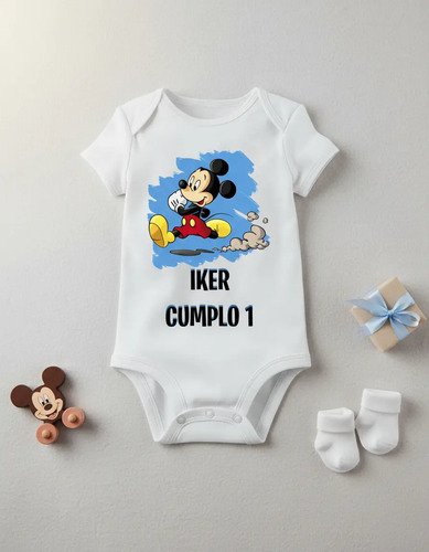 Pañalero Personalizado Mickey Mouse Cumpleaños