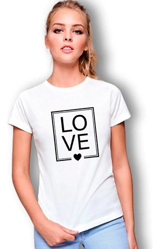Playera Blanca Love