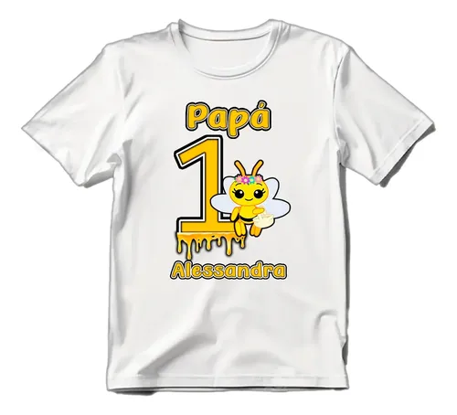 D_662395-MLM83424808310_042025-O.webp Kit De 2 Playeras + 1 Pañalero De Abejita Chiquitita