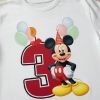 Playera Mickey Mouse Numeros Del 1 Al 10 Cumpleaños Infantil