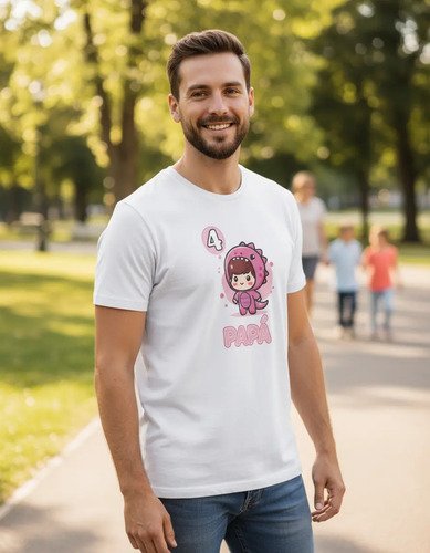 Kit Familiar De 3 Playeras De Dinosaurio Para Cumpleaños