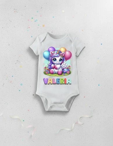 Pañalero Unicornio Para Bebé Diseño Tierno Ideal Para Regalo