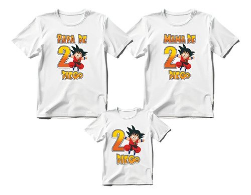 D_667202-MLM108122525175_032026-O.jpg Kit De 3 Playeras De Dragon Ball Cumpleaños Papá Mamá Hijo