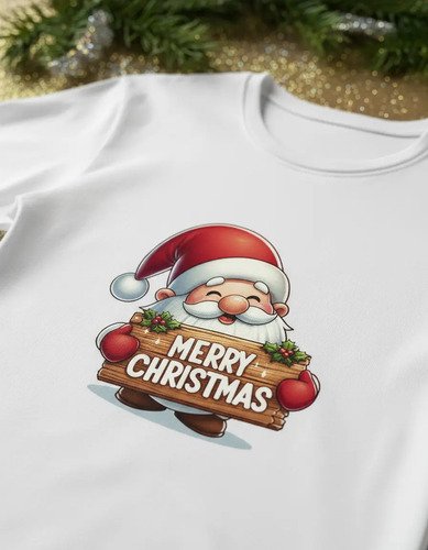 Playera Infantil Navidad Santa Claus Merry Christmas