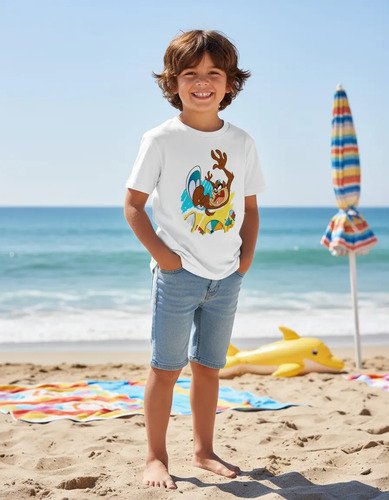D_668843-MLM93662805877_092025-O.jpg Playera Infantil Looney Tunes Varios Personajes Y Variantes