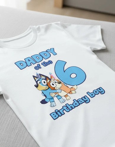 D_670877-MLM93755197028_102025-O.jpg Combo 8 Playeras Y 1 Pañalero Bluey Mamá Papá Hermana Y Bebe