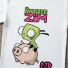 D_674302-MLM94886194369_102025-O.jpg Playera Invasor Zim Personaje De Gir Unisex