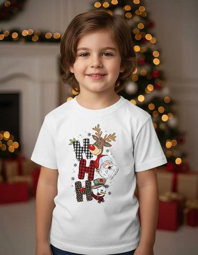 Playera Infantil Navidad Ho Ho Ho