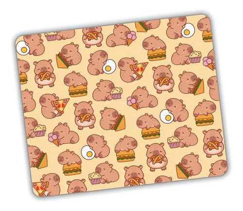 Mouse Pad Capibara Comiendo