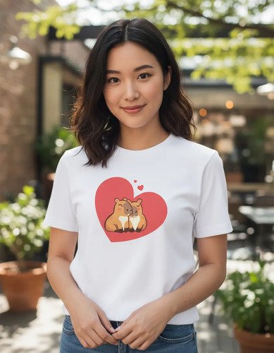 D_682441-MLM93673733650_102025-O.jpg Duo De Playeras Para Parejas Capibara