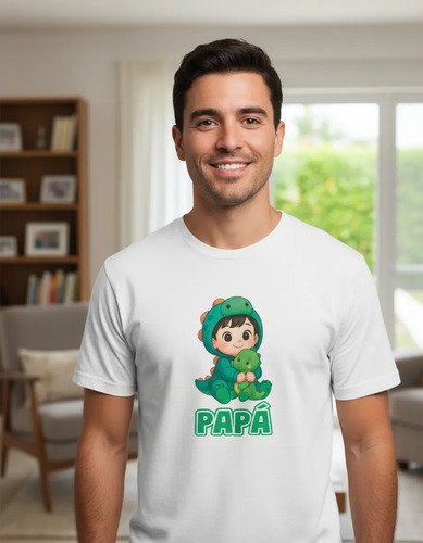 D_683534-MLM105114541911_012026-O.jpg Kit Familiar 3 Playeras Cumpleaños Dinosaurio Personalizado