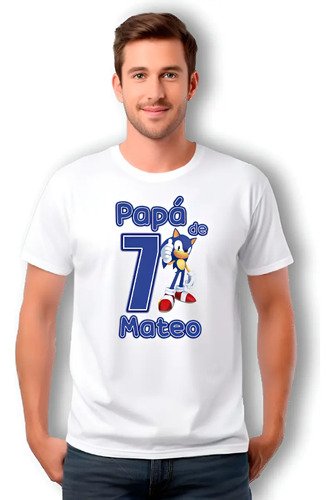 Kit Familiar 3 Playera Y Pañalero Sonic