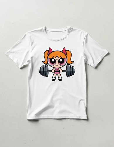 Playera Burbuja Gym Mode Chicas Superpoderosas