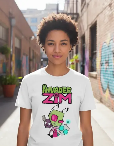 D_691936-MLM94886264607_102025-O.webp Playera Invasor Zim Unisex Adulto