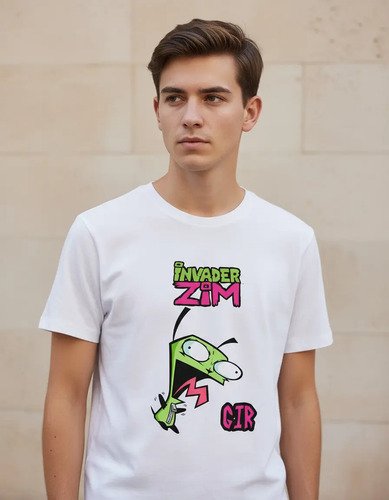 D_694904-MLM94886191939_102025-O.jpg Playera Invasor Zim Personaje De Gir Unisex