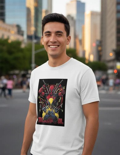 D_695453-MLM92977760046_092025-O.jpg Playera De Deadpool Y Wolverine 3 Unisex