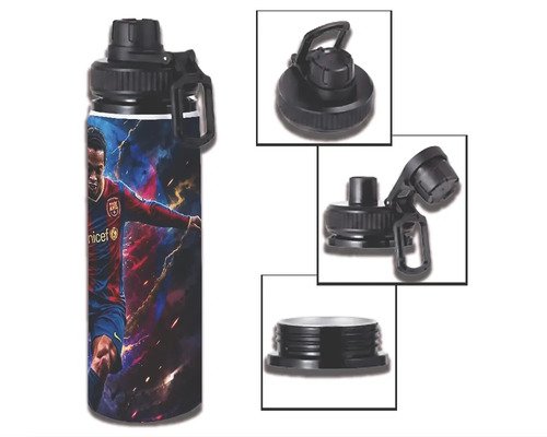 D_697611-MLM112881996852_072026-O.jpg Botella De Agua 750ml Aluminio - Ronaldinho Gaúcho