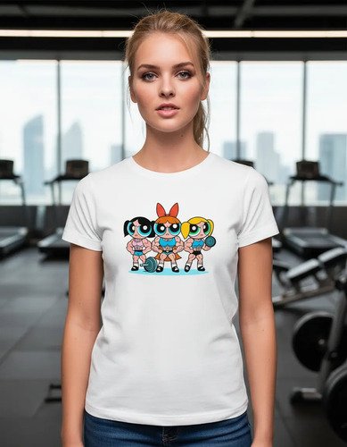 D_700543-MLM93884726146_102025-O.jpg Playera De Las Chicas Superpoderosas Gym