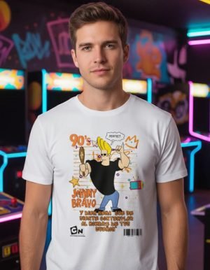 Playera De Johnny Bravo De Los 90s Unisex