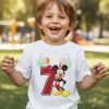 Playera Mickey Mouse Numeros Del 1 Al 10 Cumpleaños Infantil