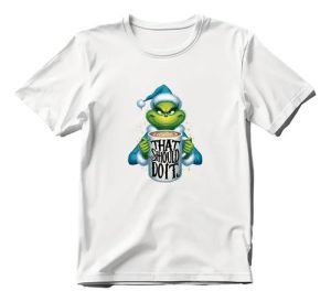 Playera Grinch Imagen Sublime Adultos Manga Corta