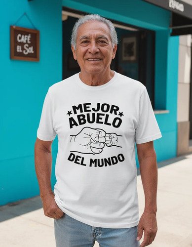 Playera Dia Del Abuelo El Mejor Abuelo Del Mundo