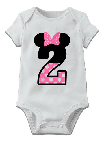 Pañalero Personalizado Con Numero Minnie Mouse