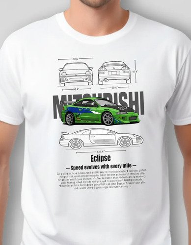 D_709985-MLM107405471174_032026-O.jpg Playera De Rapido Y Furioso Mitsubishi Eclipse