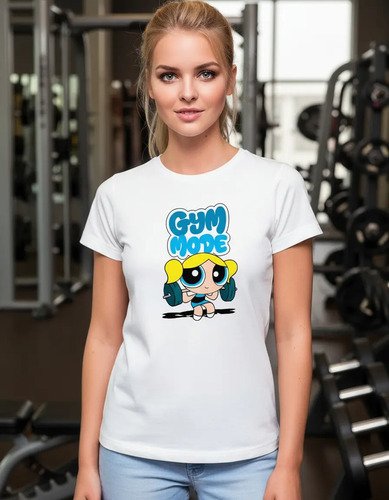 Playeras Chicas Superpoderosas Gym Mode