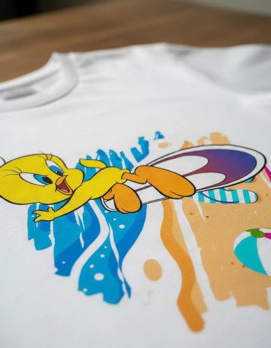 D_713203-MLM93244473428_092025-O.jpg Playera Infantil Looney Tunes Varios Personajes Y Variantes