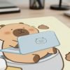 Mouse Pad Capibara En El Baño